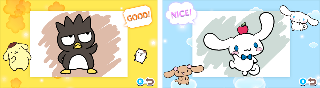 Nintendo Switchソフト「ぬりえであそぼう サンリオキャラクターズ」配信開始のお知らせ4